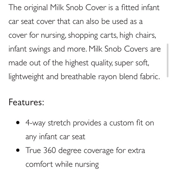 Milk Snob Cover - Picture 3 of 3